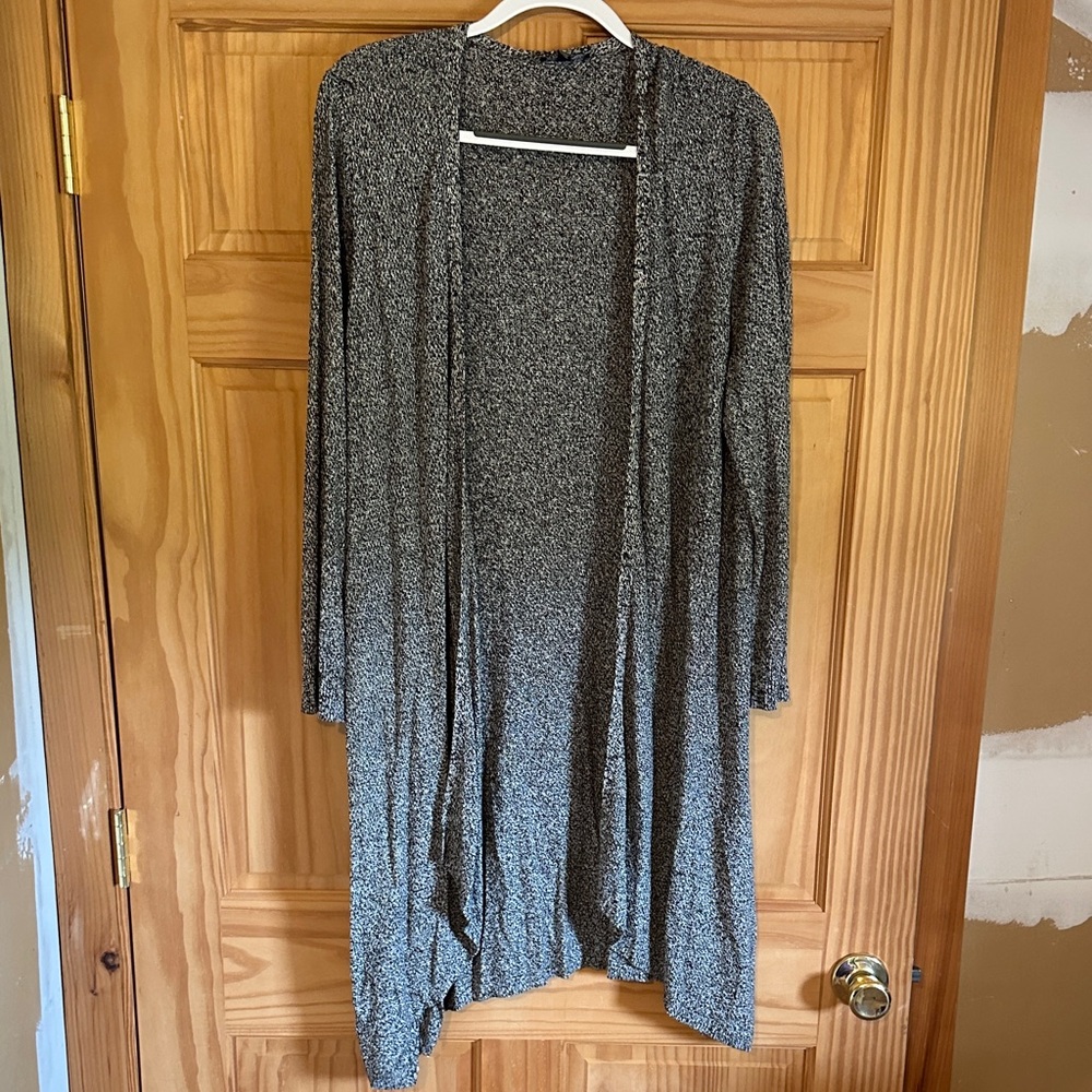 Eileen Fisher Heather Gray Long Cardigan